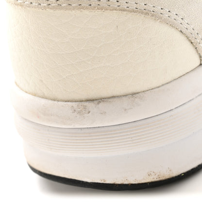 Chanel Mesh Suede Calfskin Grained Calfskin Womens CC Sneakers 38 White Black 22 of 22