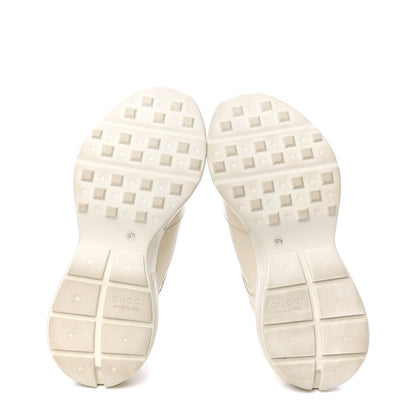 Gucci Calfskin Interlocking G Logo Mens Rhyton Sneakers 10.5 Ivory 5 of 13