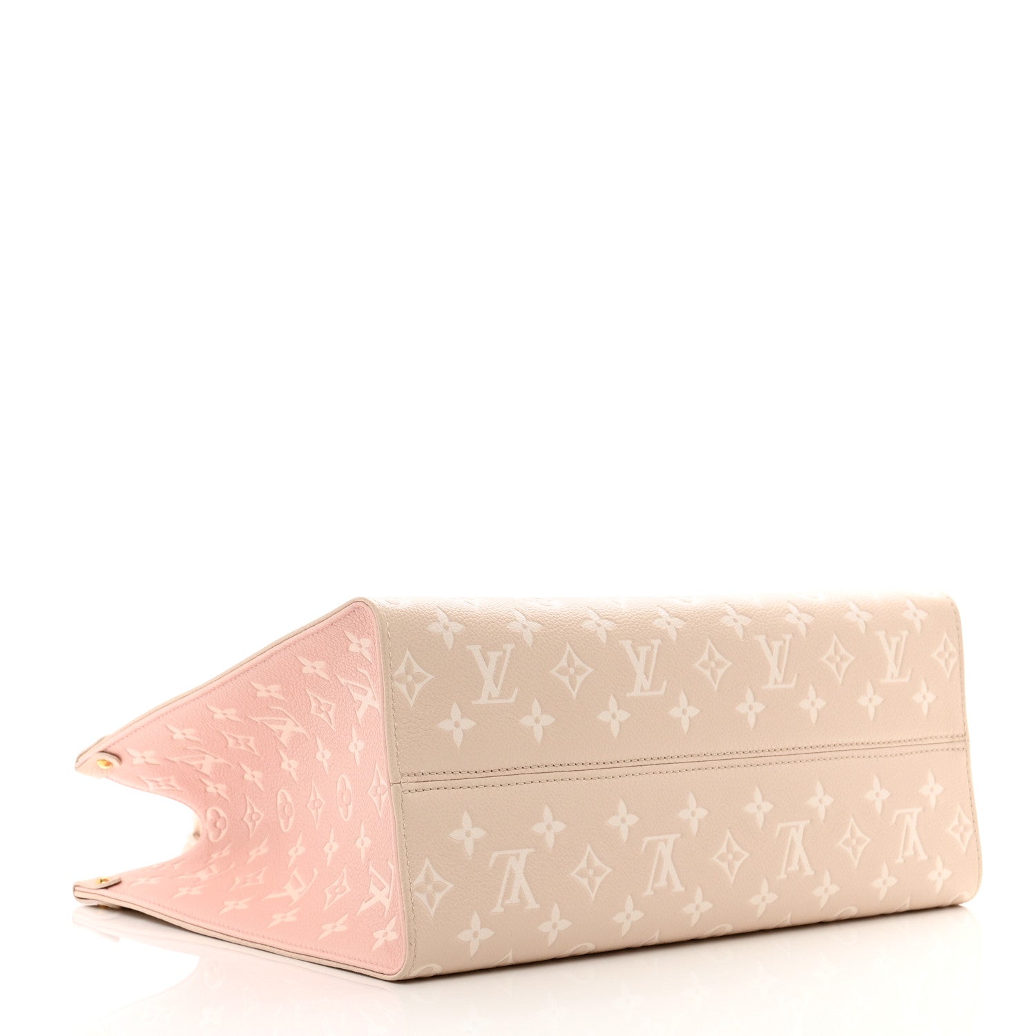 Louis Vuitton LOUIS VUITTON Empreinte Monogram Spring In The City Onthego MM Beige Pink Yellow 4 of 9