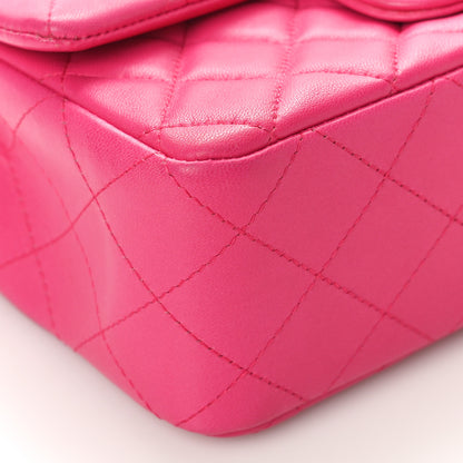 Chanel Lambskin Quilted Mini Rectangular Flap Pink 9 of 10