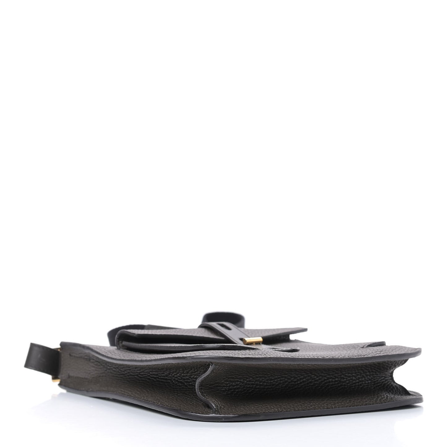 Calfskin T Twist Crossbody Bag Brown