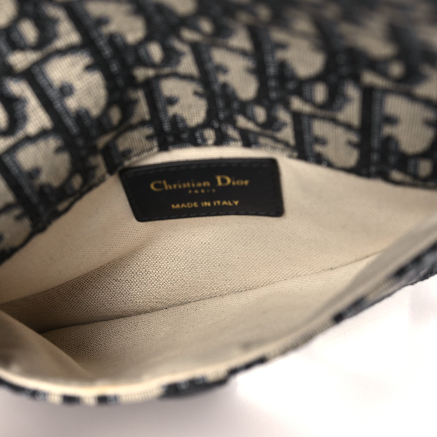 Christian Dior Oblique Saddle Belt Pouch Blue 5 of 8