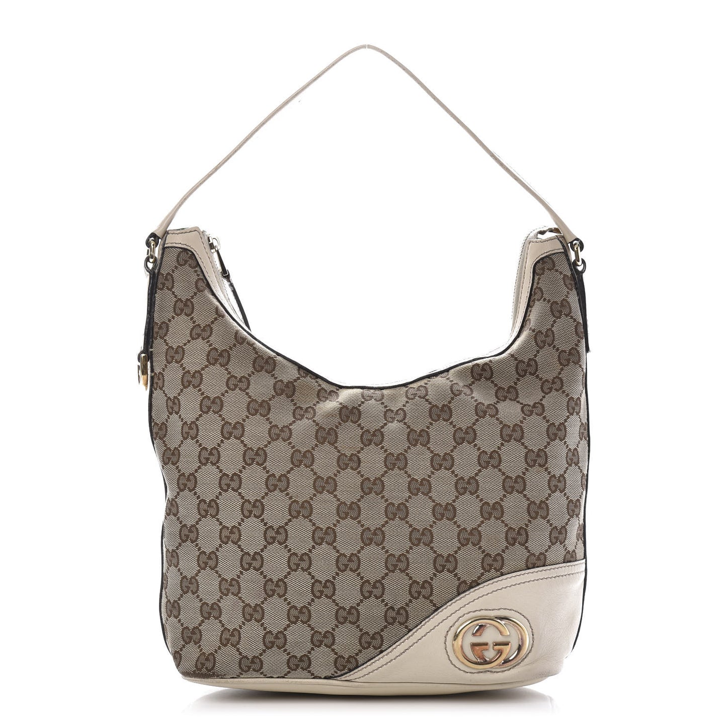 Monogram Medium New Britt Hobo Off White