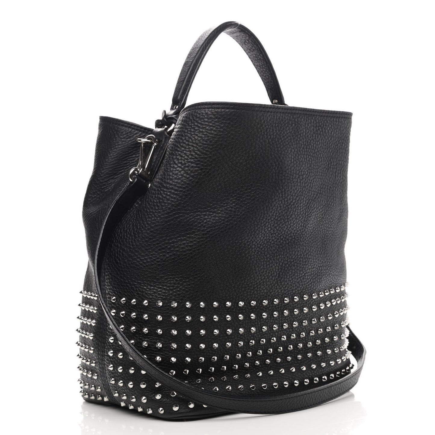 Calfskin Studded Medium Susanna Hobo Black
