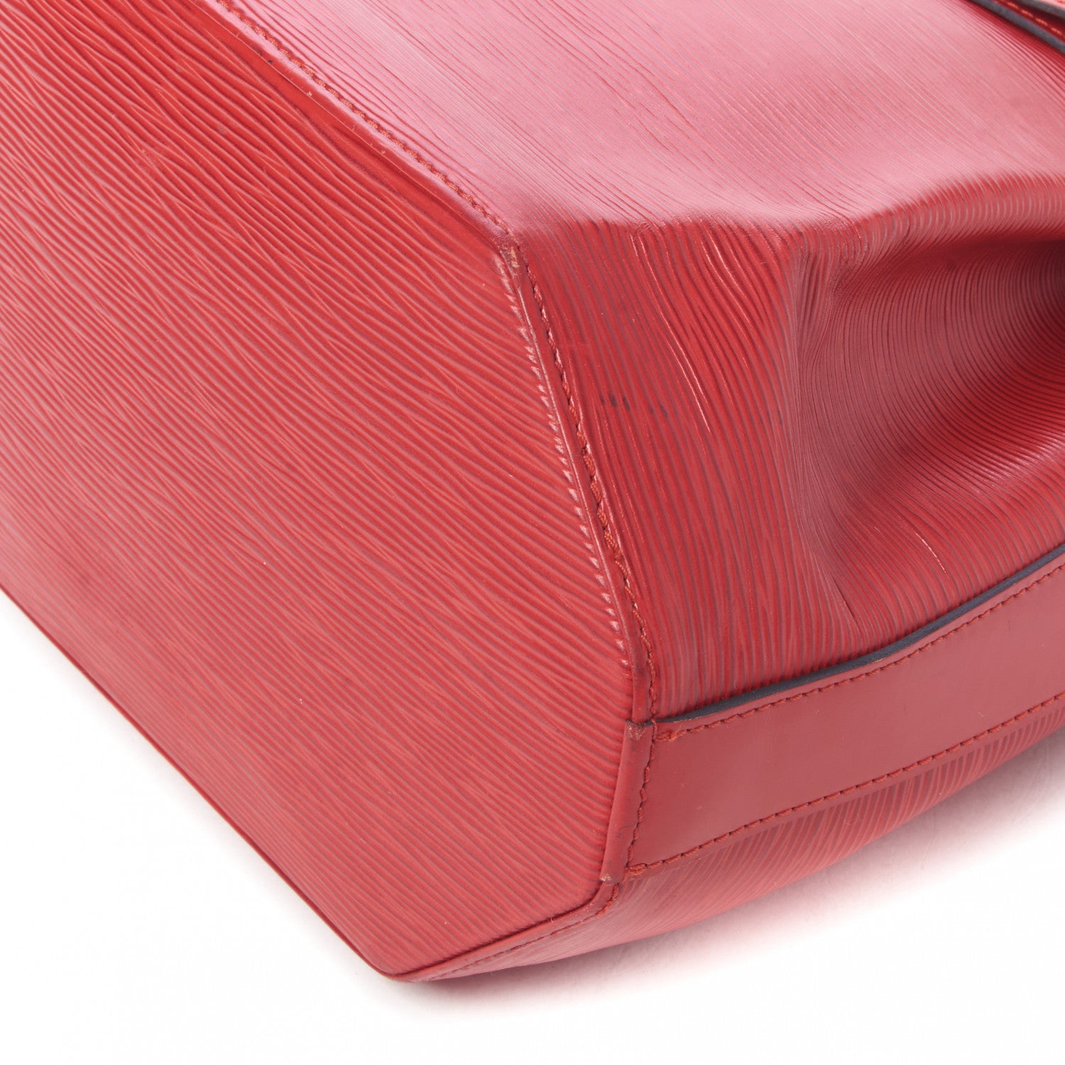 Louis Vuitton Epi Sac D'Epaule Castillan Red 5 of 8