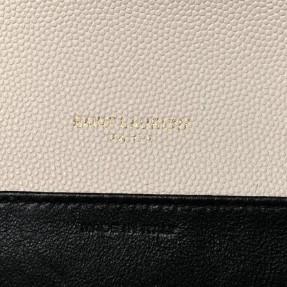 Saint Laurent Grain De Poudre Monogram Uptown Chain Wallet Crema Soft 6 of 10