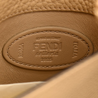 Fendi Cuoio Romano Selleria Raffia Bi-Color Woven Medium Peekaboo X-Lite Sunflower Paglia 10 of 25