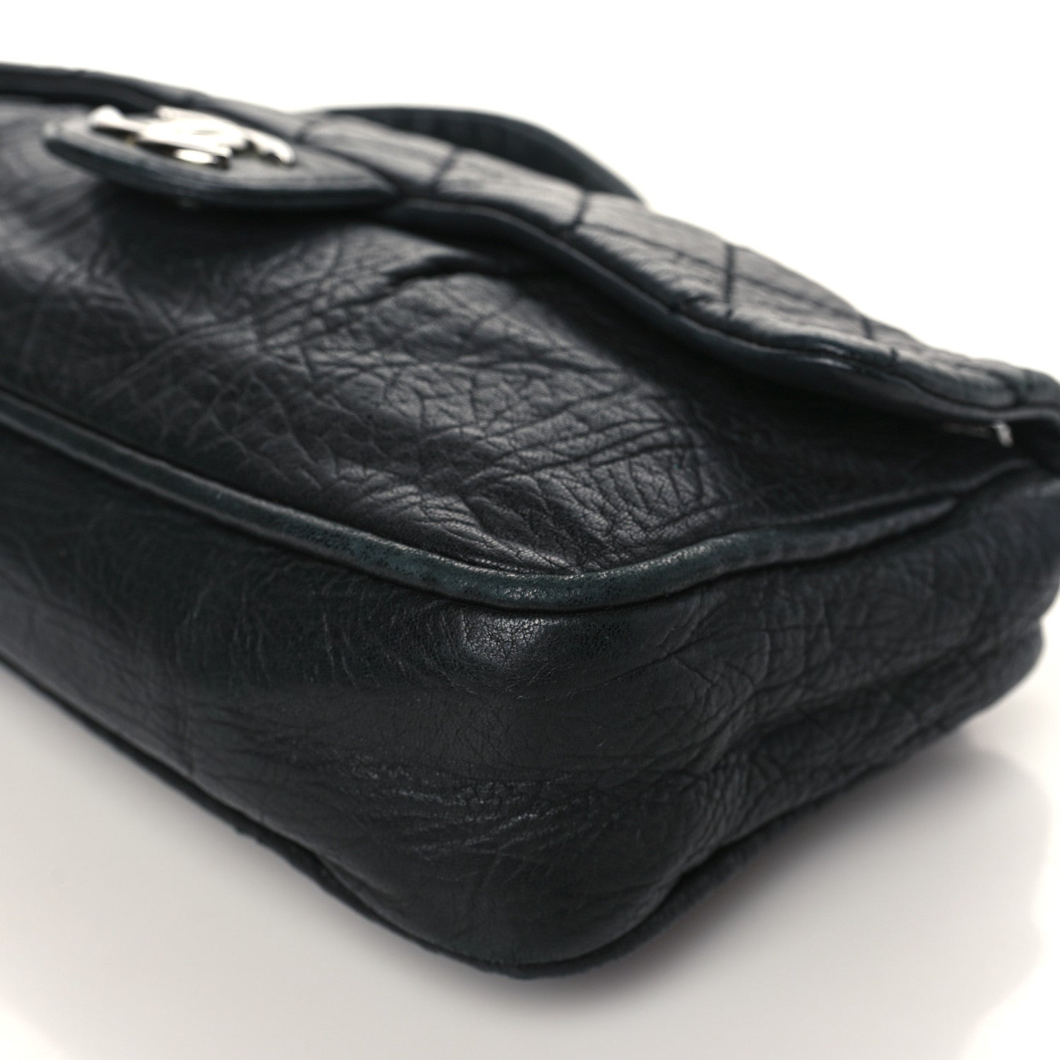Chanel Distressed Lambskin Lady Braid Flap Black 8 of 9