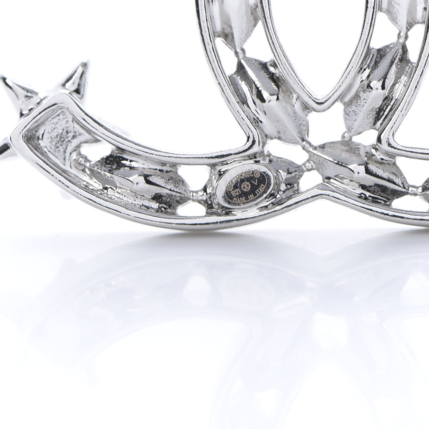 Crystal Starfall CC Hair Clip Silver