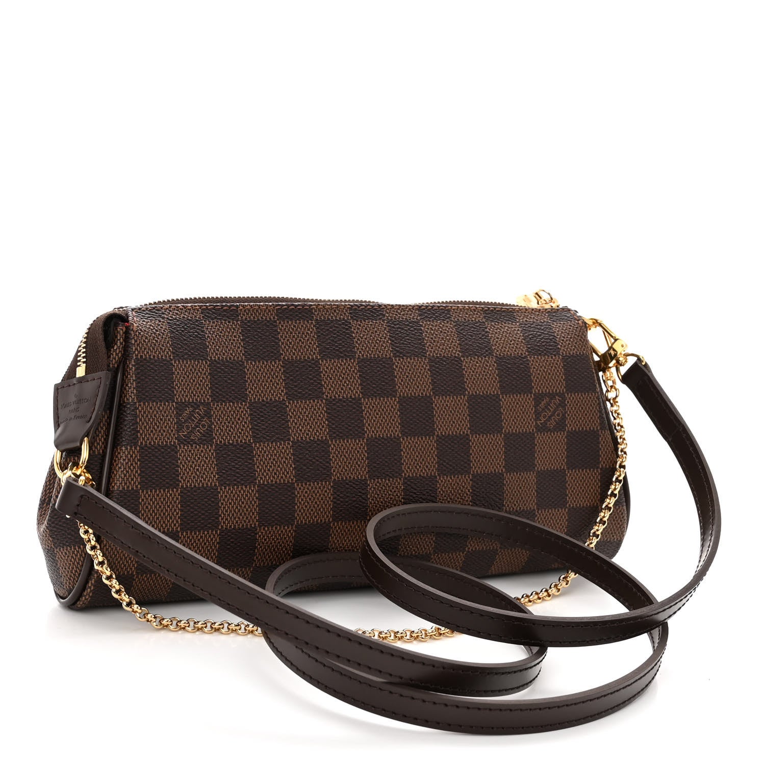 Louis Vuitton Damier Ebene Eva Clutch 3 of 10