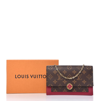 Louis Vuitton Monogram Flore Chain Wallet Fuchsia 10 of 10