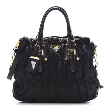 Prada Tessuto Nylon Gaufre Tote Black 1 of 10