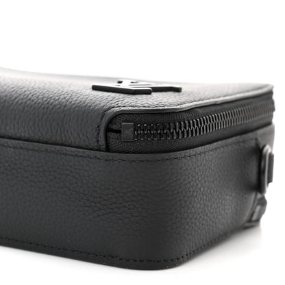 Louis Vuitton Calfskin Aerogram Alpha Wearable Wallet Black 10 of 11