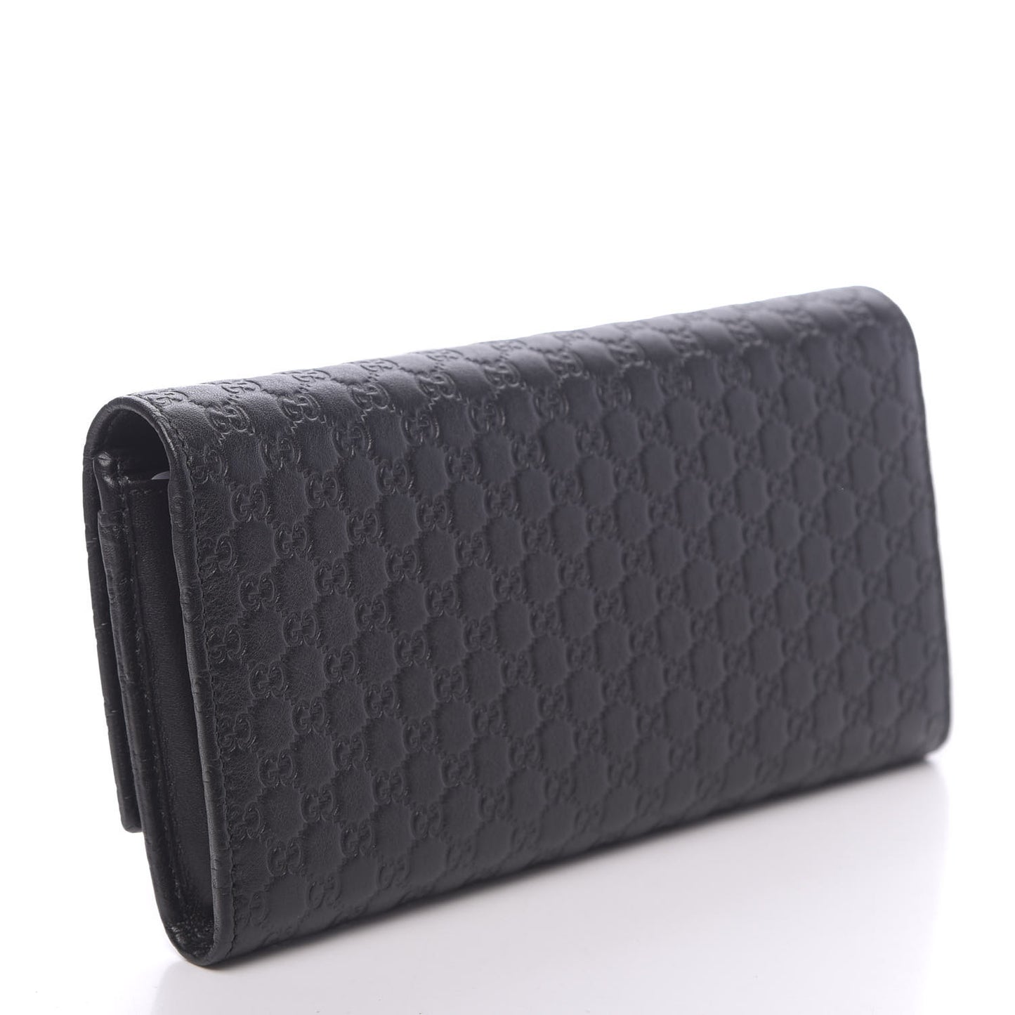 Microguccissima Bow Continental Wallet Black