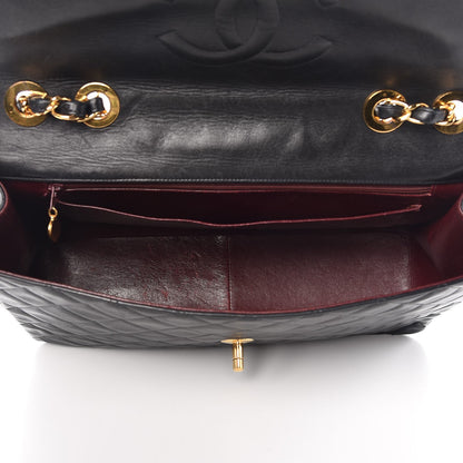 Chanel Lambskin Quilted XL Jumbo Single Flap Black 6 of 14