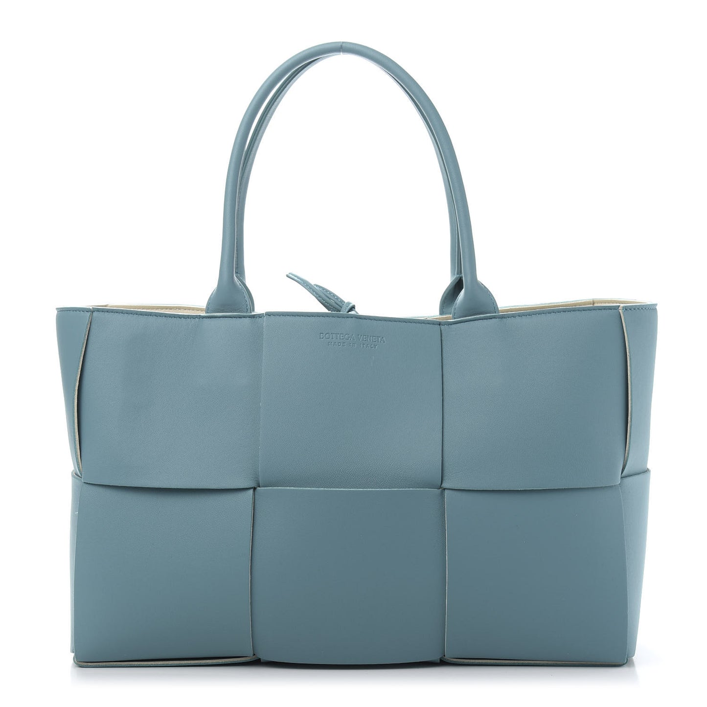 Nappa Maxi Intrecciato Medium Arco Tote Linoleum