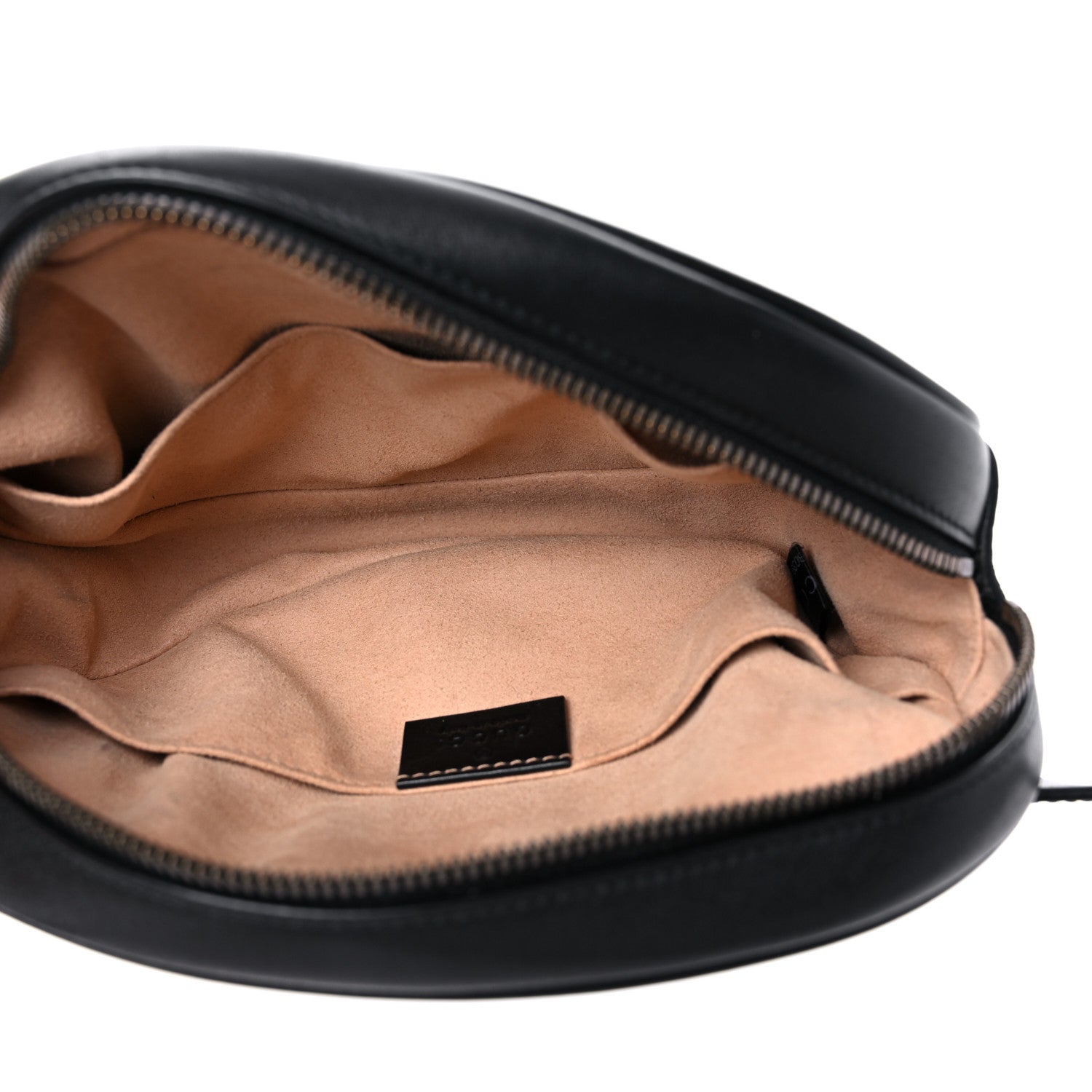 Gucci Calfskin Matelasse GG Marmont Belt Bag 75 30 Black 5 of 13