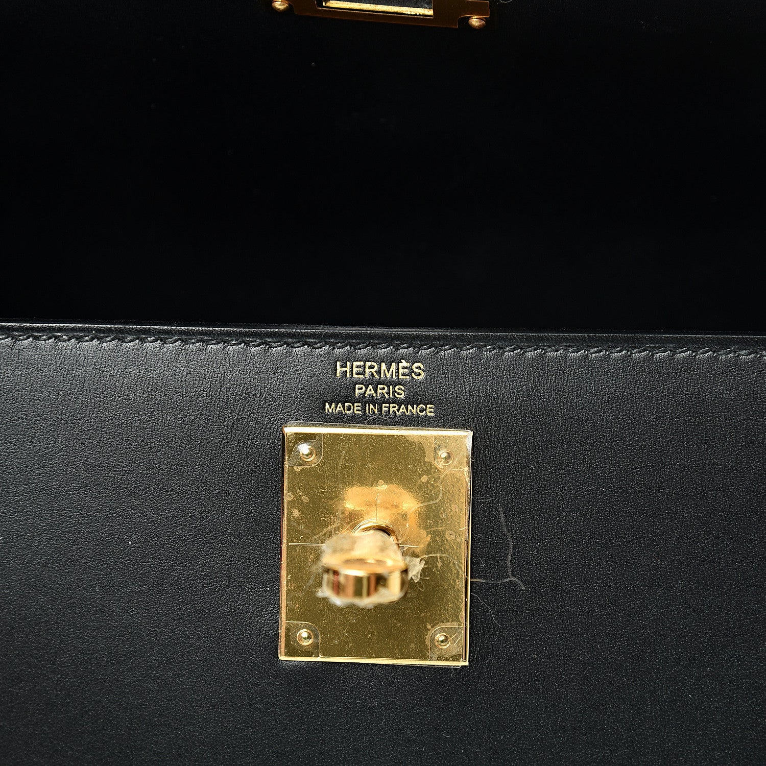 Hermes Sombrero Kelly Sellier 28 Black 5 of 10