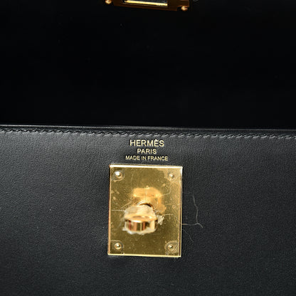 Hermes Sombrero Kelly Sellier 28 Black 5 of 10