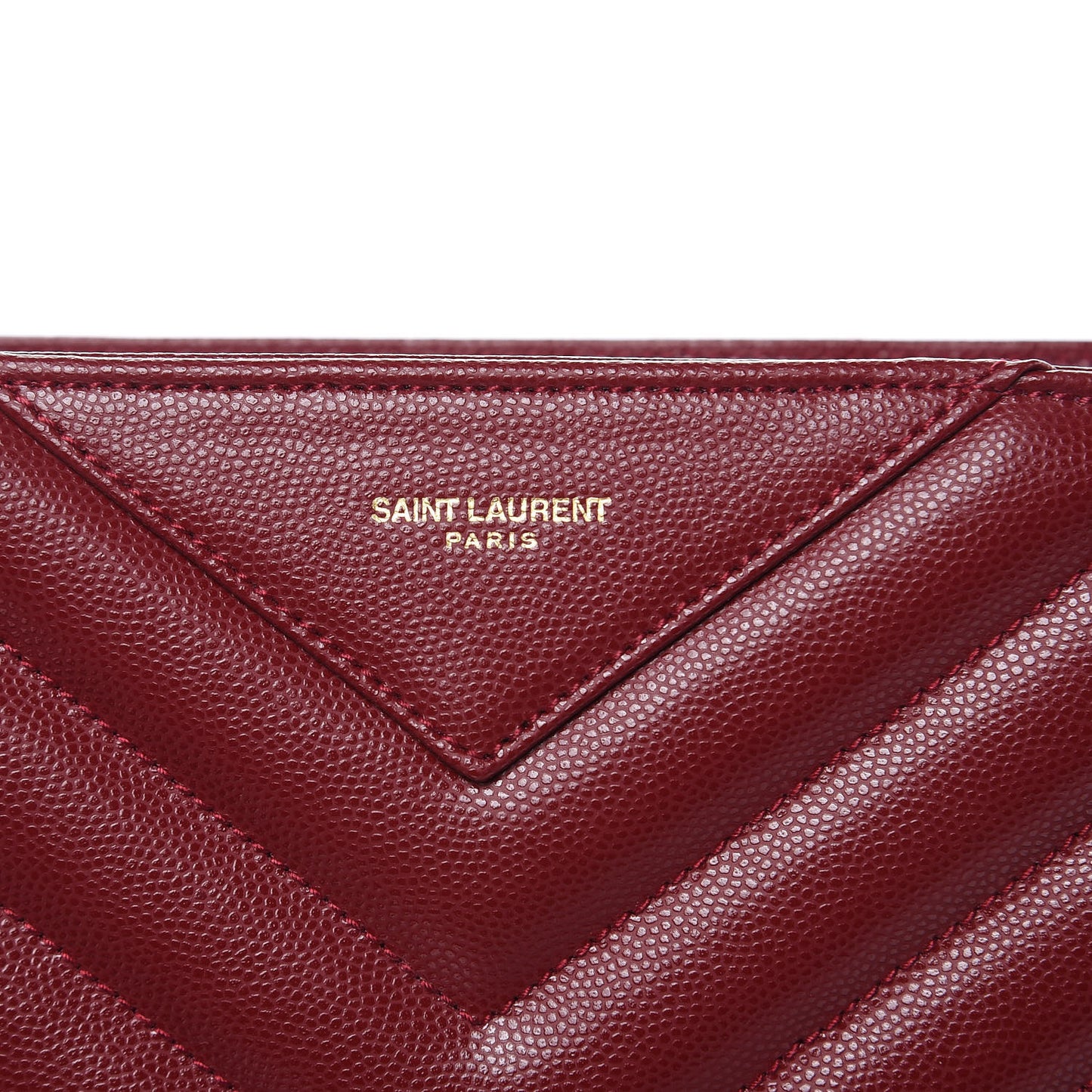 Grain de Poudre Matelasse Chevron Medium Tribeca Shopping Bag Garnet
