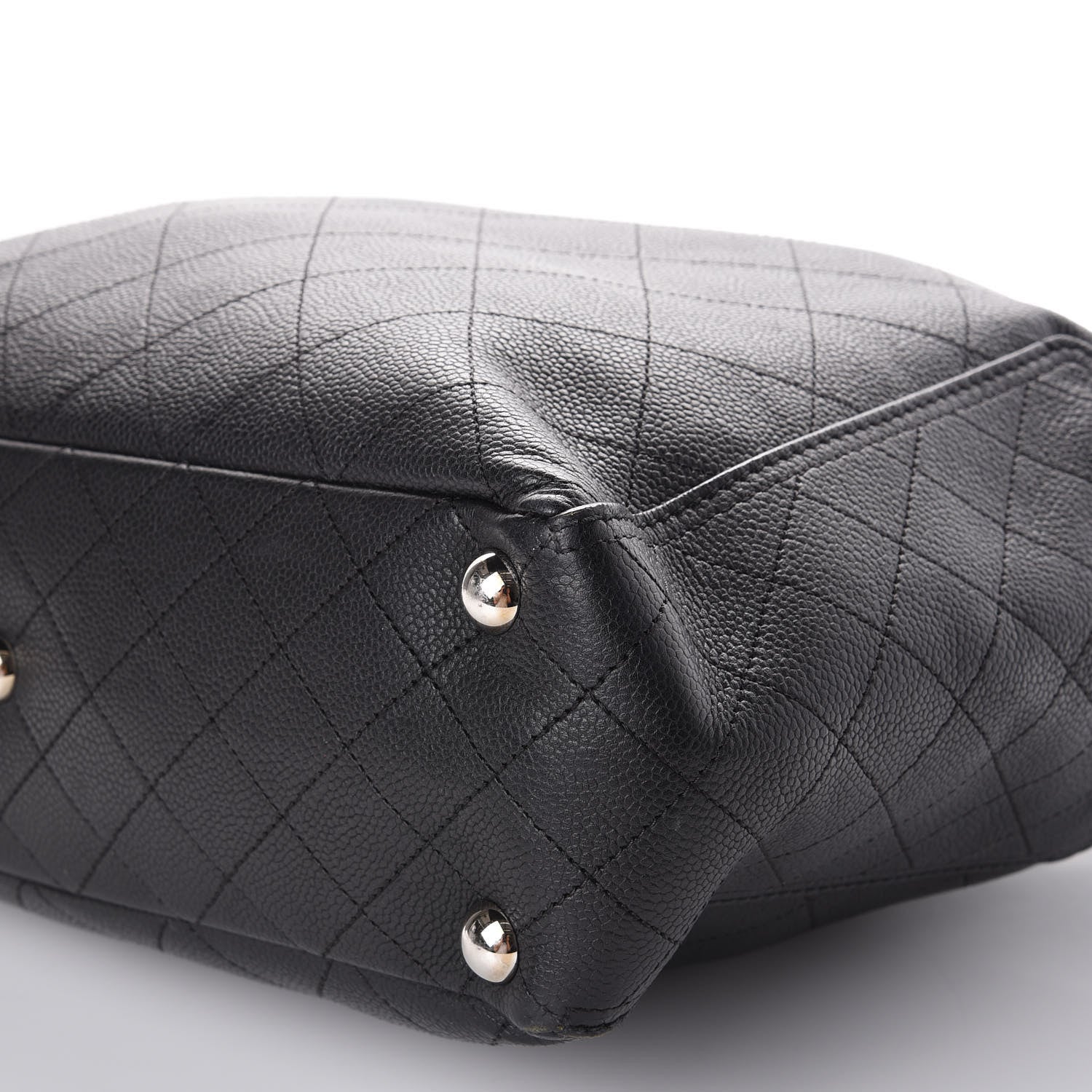 Chanel Caviar Stitched Medium CC Pocket Hobo Black 7 of 10