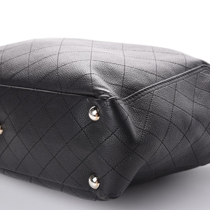 Chanel Caviar Stitched Medium CC Pocket Hobo Black 7 of 10