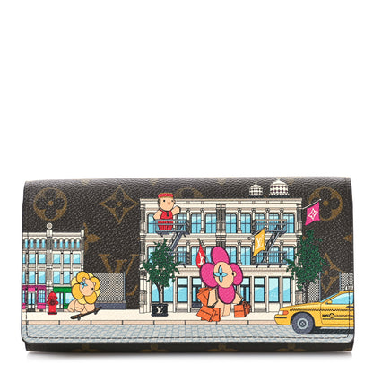 Louis Vuitton Monogram 2022 Christmas Animation Sarah Wallet Yellow 1 of 8