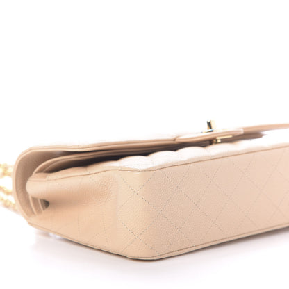 Chanel Caviar Quilted Medium Double Flap Beige 6 of 12