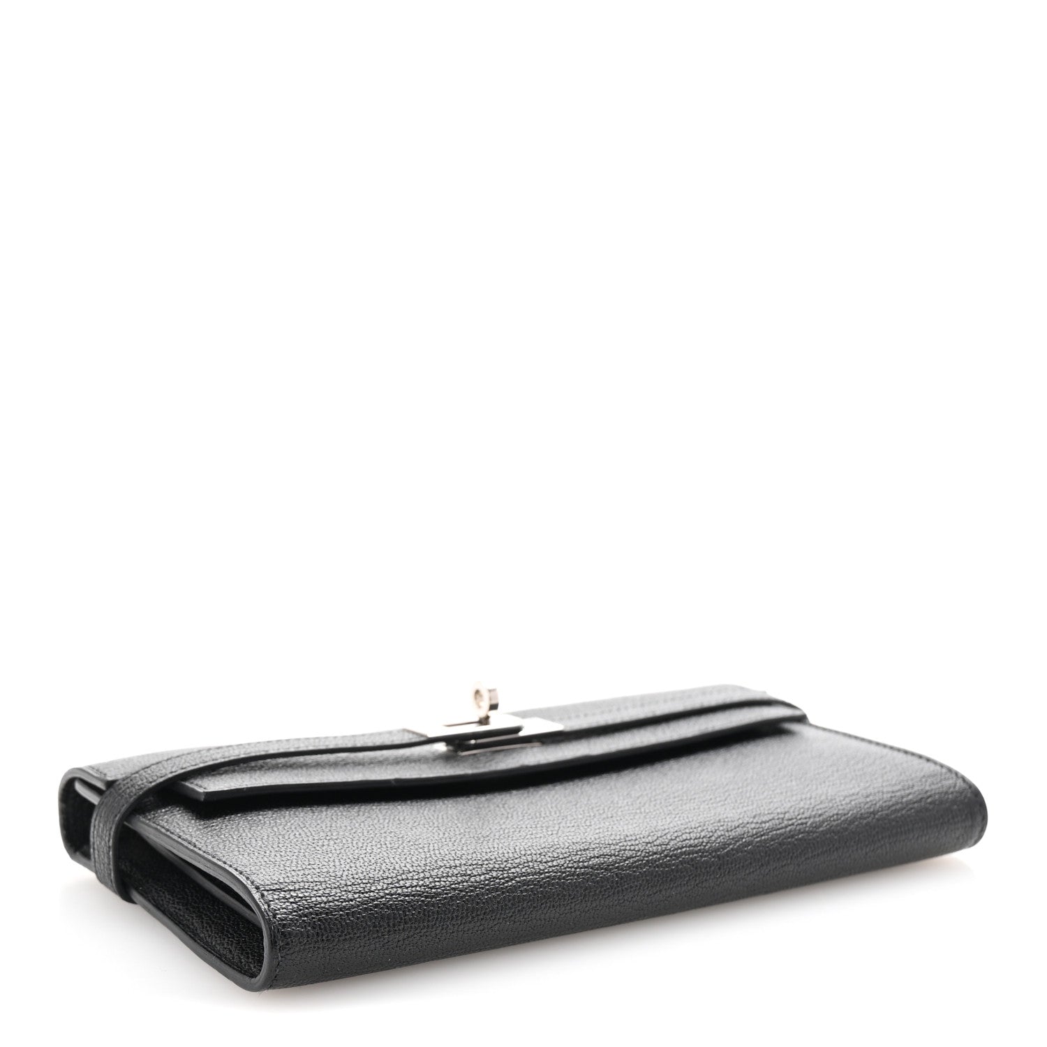 Hermes Chevre Mysore Kelly Longue Wallet Black 4 of 7