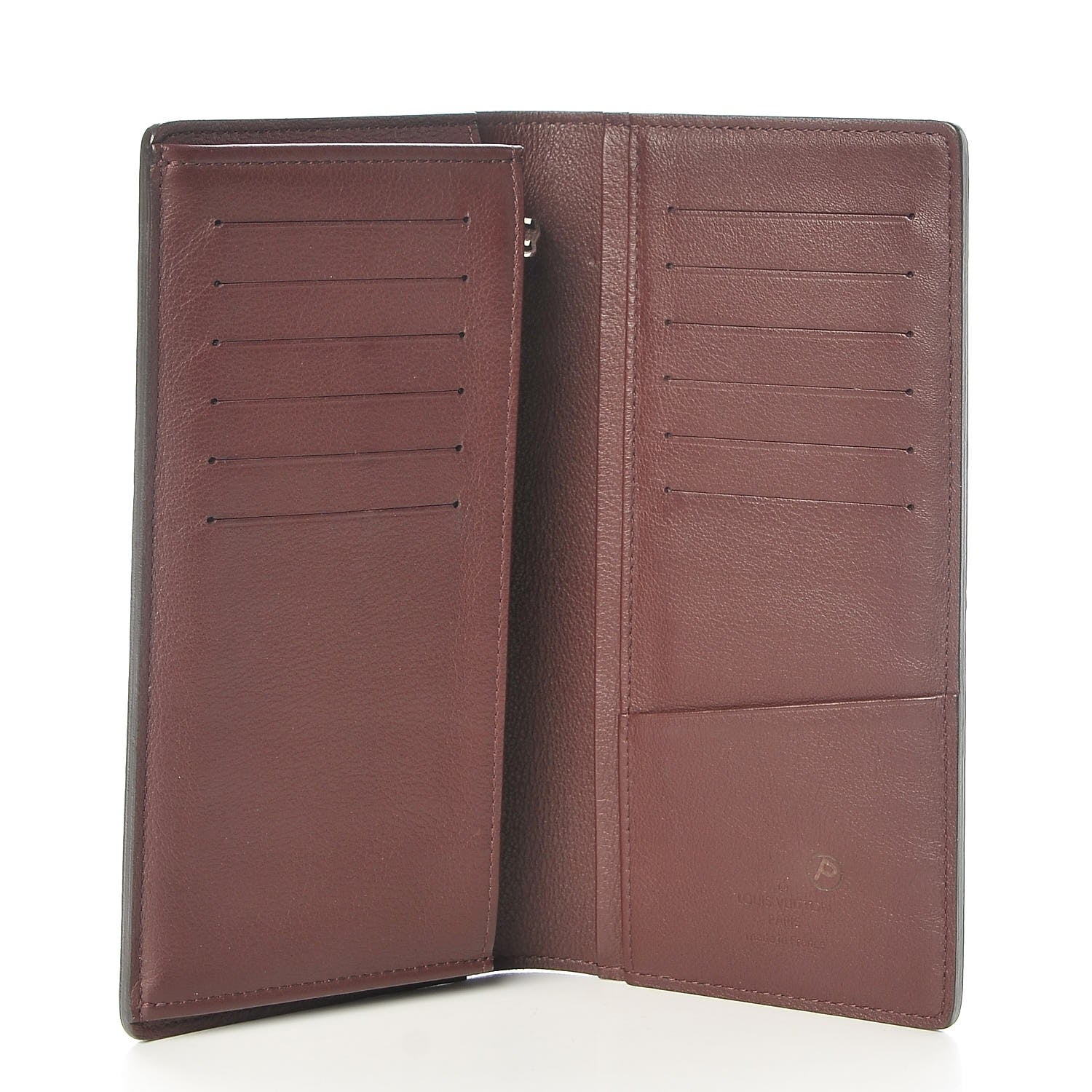 Louis Vuitton Taurillon Brazza Wallet Bordeaux 5 of 7