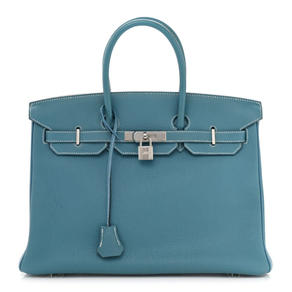 Hermes Togo Birkin 35 Blue Jean 1 of 10