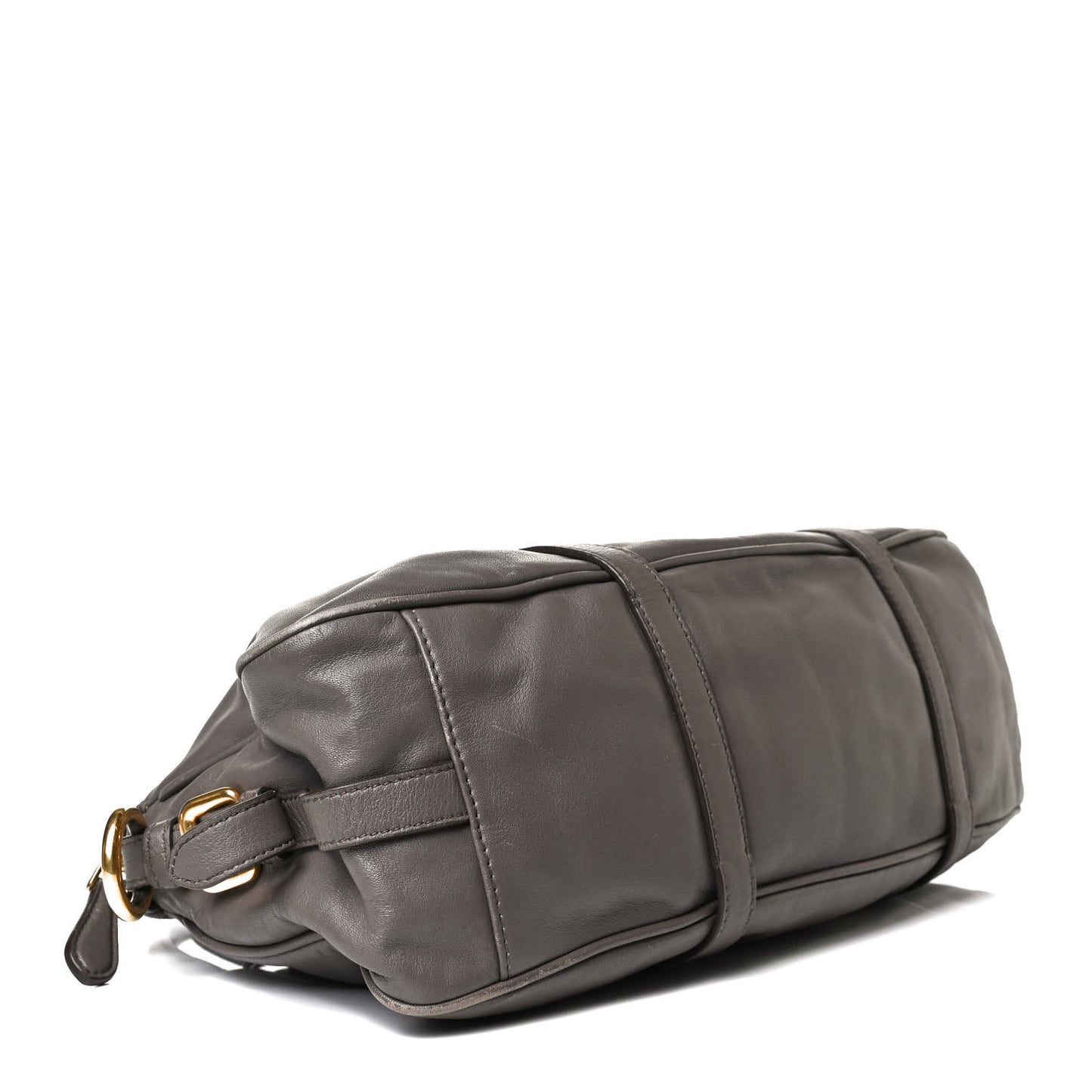 Soft Calf Shopping Satchel Bag Bambu