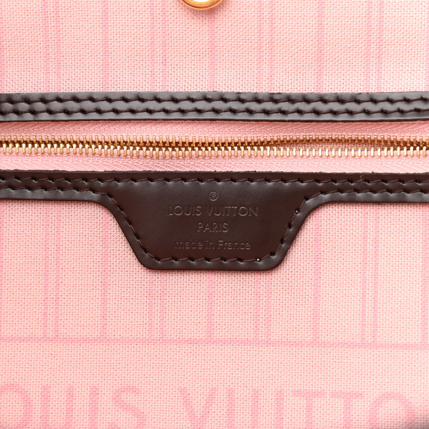Louis Vuitton Damier Ebene Neo Neverfull MM Rose Ballerine 6 of 10