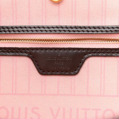 Louis Vuitton Damier Ebene Neo Neverfull MM Rose Ballerine 6 of 10
