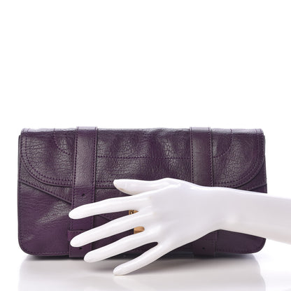 Proenza Schouler Lambskin PS1 Pochette Clutch Grape Jam 2 of 12