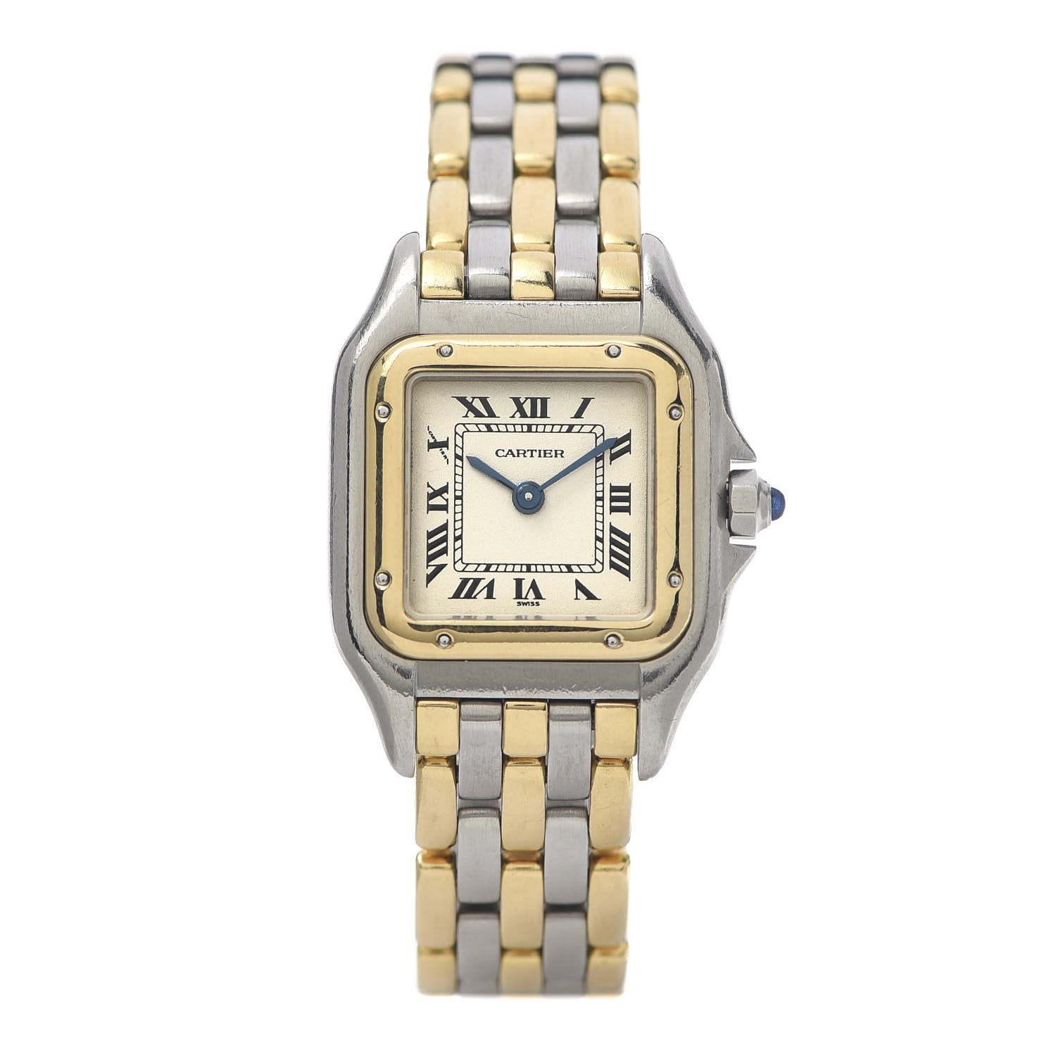Cartier Stainless Steel 18K Yellow Gold 22mm Panthere Quartz Watch 1 of 6