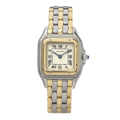 Cartier Stainless Steel 18K Yellow Gold 22mm Panthere Quartz Watch 1 of 6