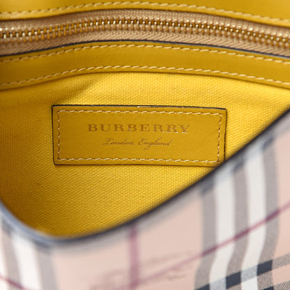 Burberry Derby Calfskin Haymarket Check Small Loxley Crossbody Cinnamon Red Multicolor 6 of 15