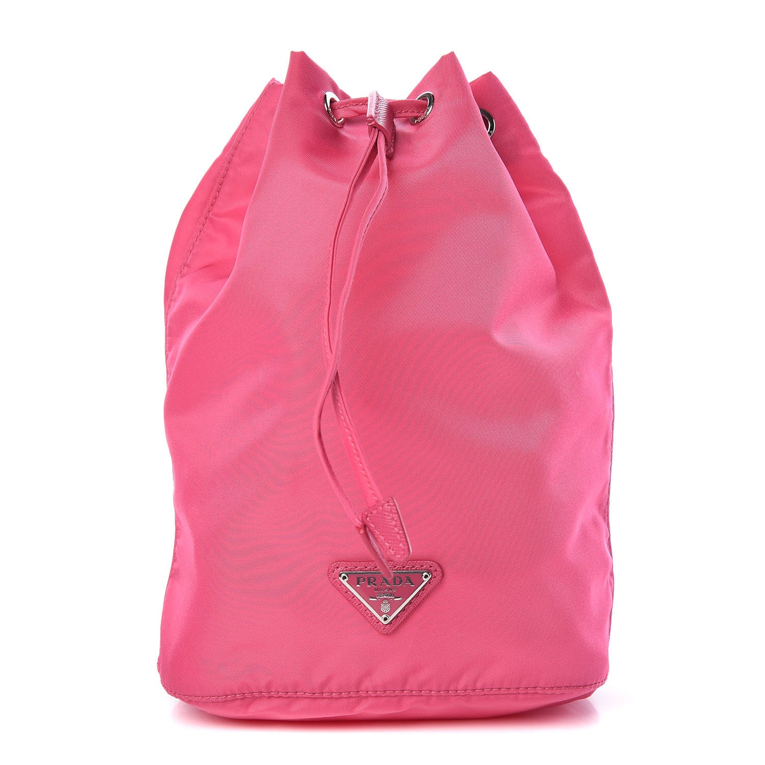 Prada Nylon Vela Drawstring Pouch Fuxia 1 of 10
