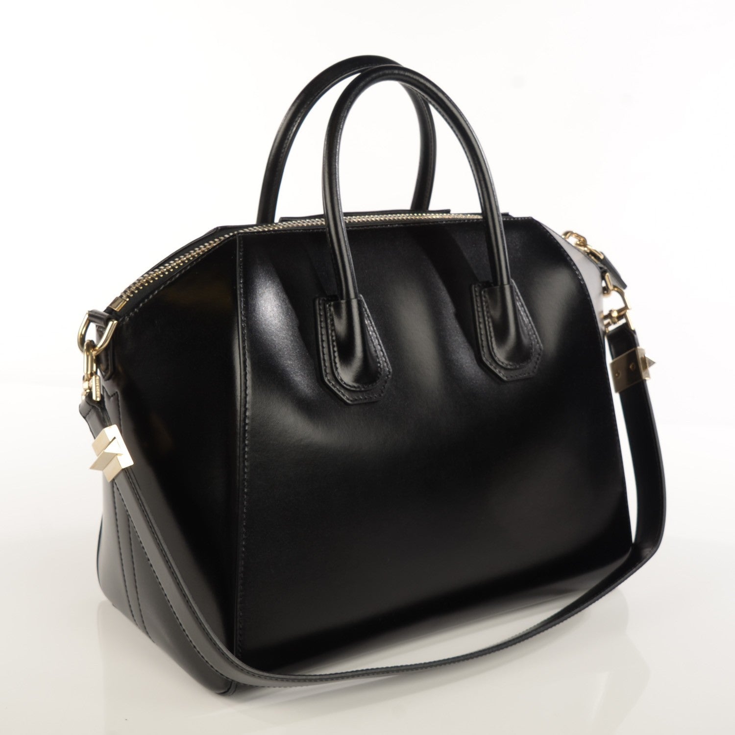 Givenchy Shiny Lord Calfskin Medium Antigona Black 4 of 9