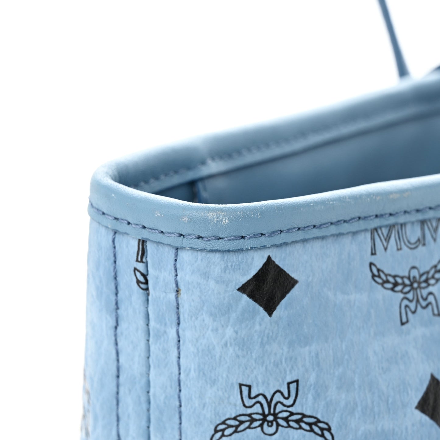 Visetos Medium Anya Zip Top Shopper Tote Blue