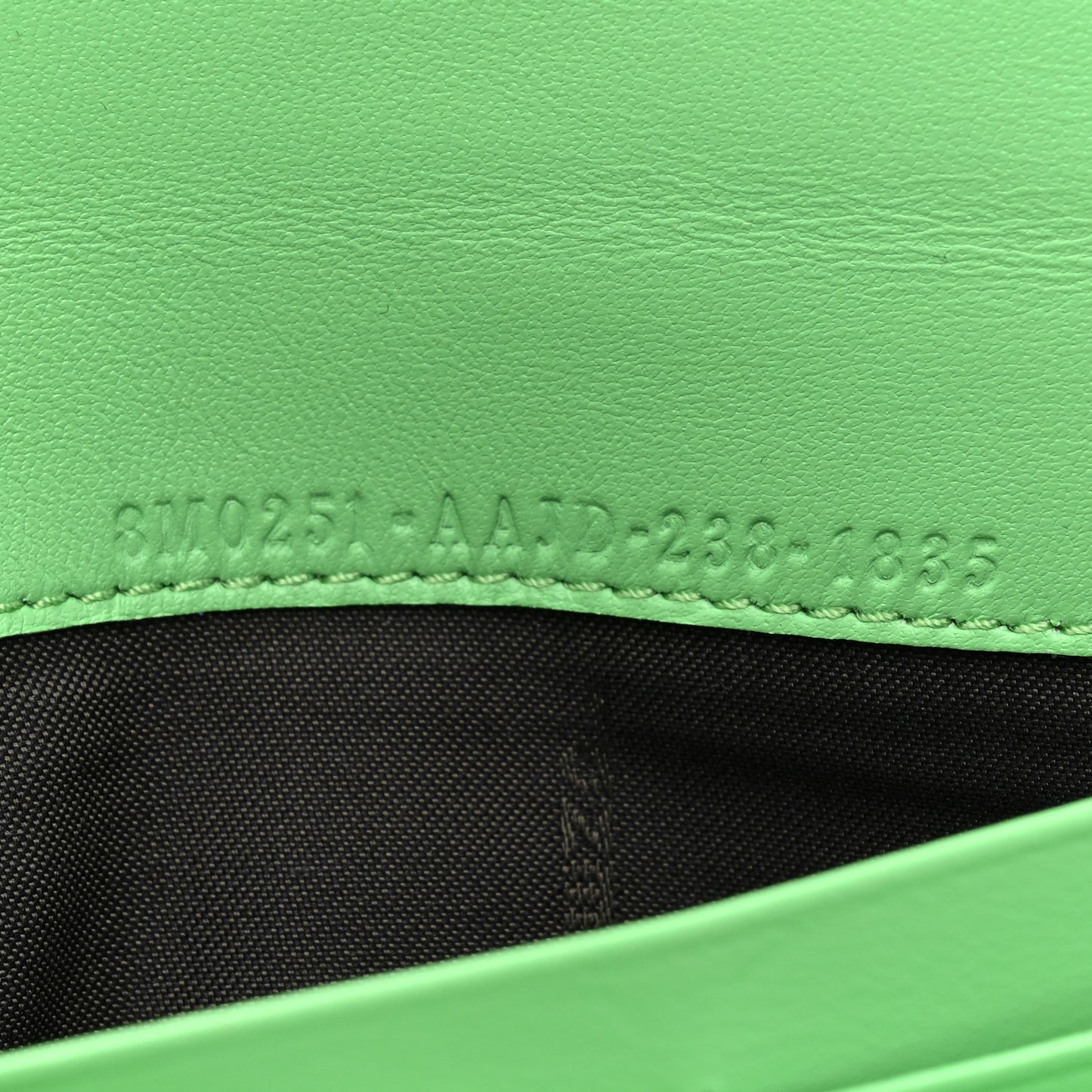 Nappa Matisse FF Embossed Continental Wallet Edamame