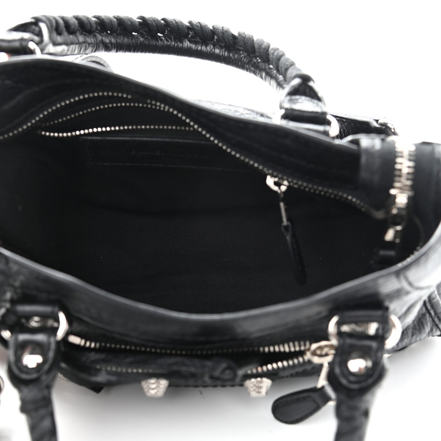 Agneau Giant 12 Silver Hardware Mini City Black