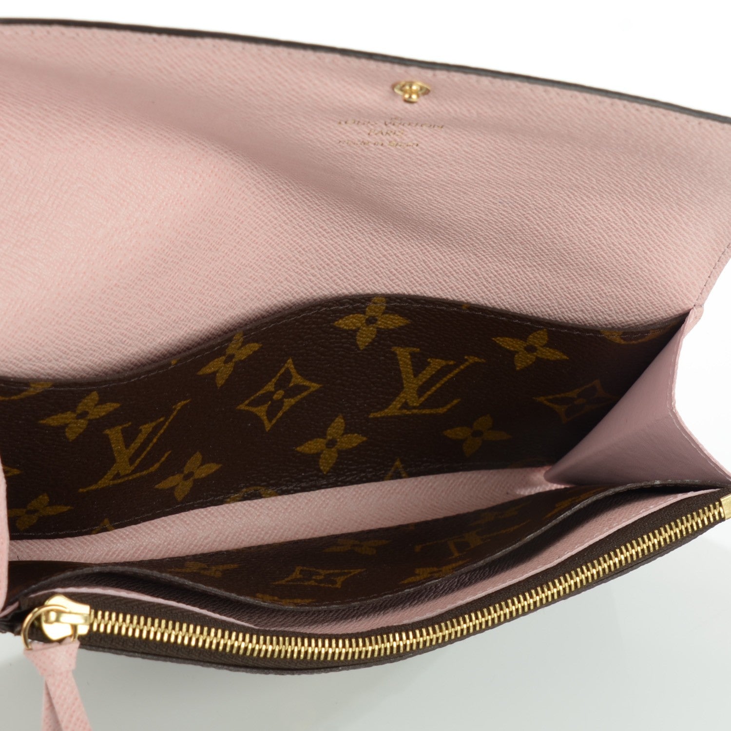 Louis Vuitton Monogram Emilie Wallet Rose Ballerine 7 of 7