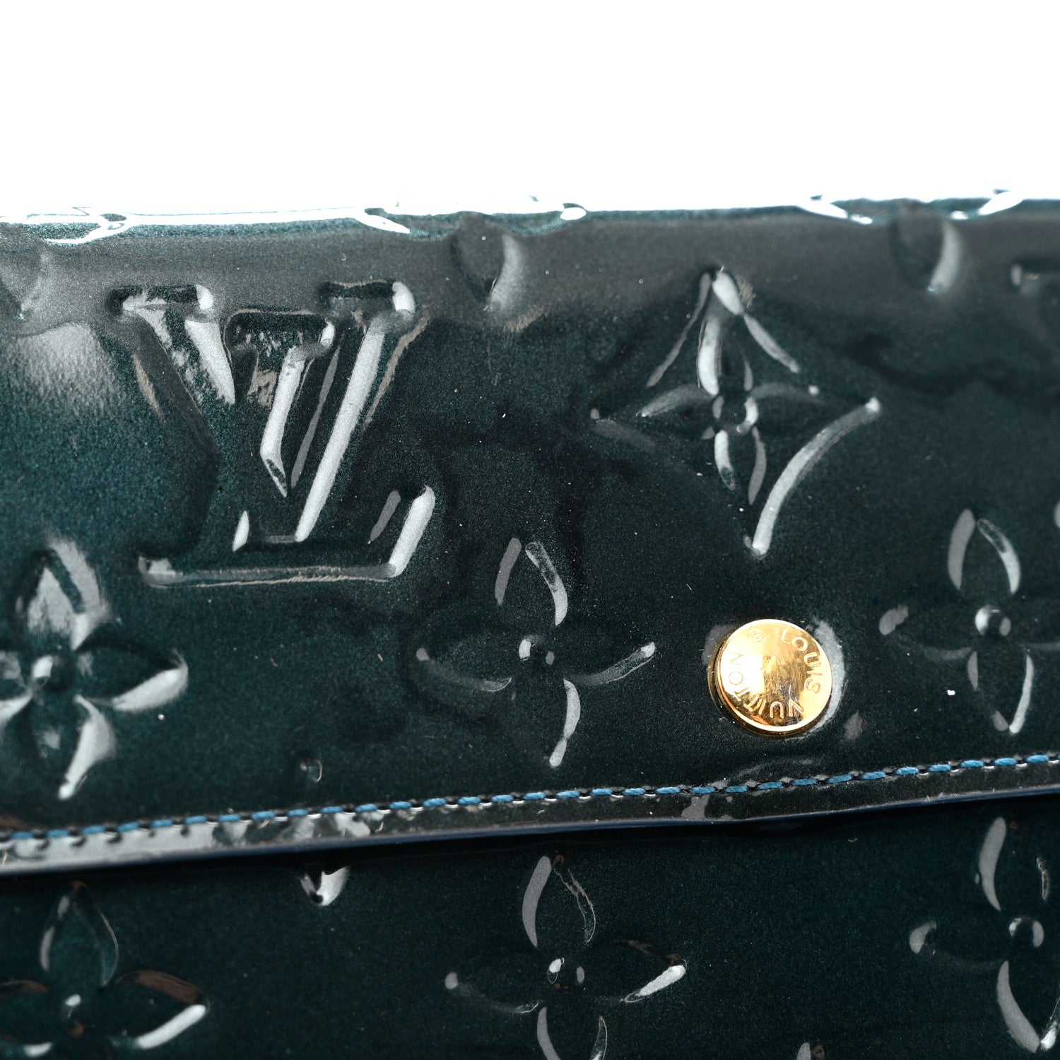 Louis Vuitton Vernis Sarah Wallet Blue Nuit 6 of 6