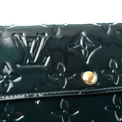Louis Vuitton Vernis Sarah Wallet Blue Nuit 6 of 6