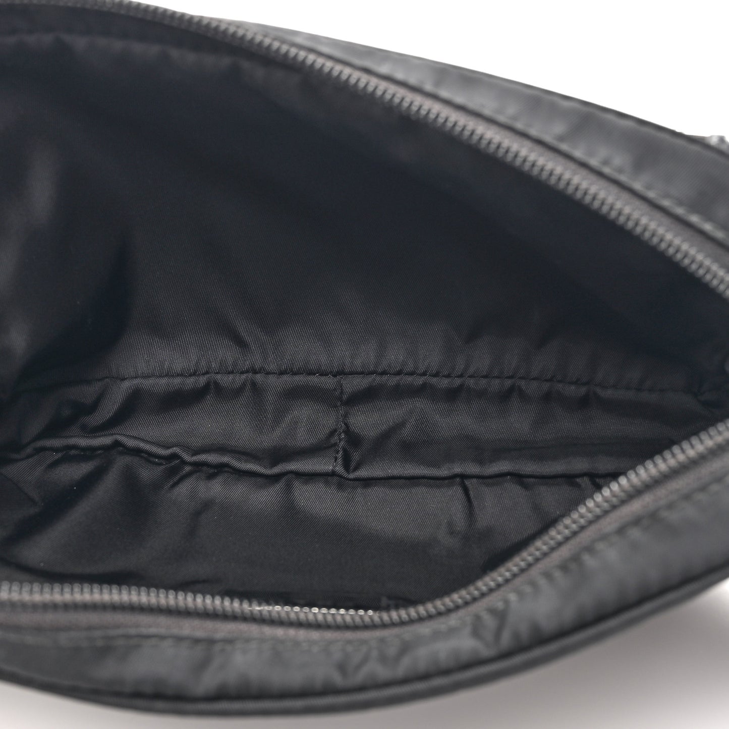 Tessuto Nylon Saffiano Belt Bag Black