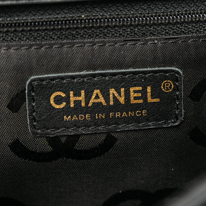 Chanel Calfskin Quilted Wild Stitch Large Top Handle Flap Black 6 of 16