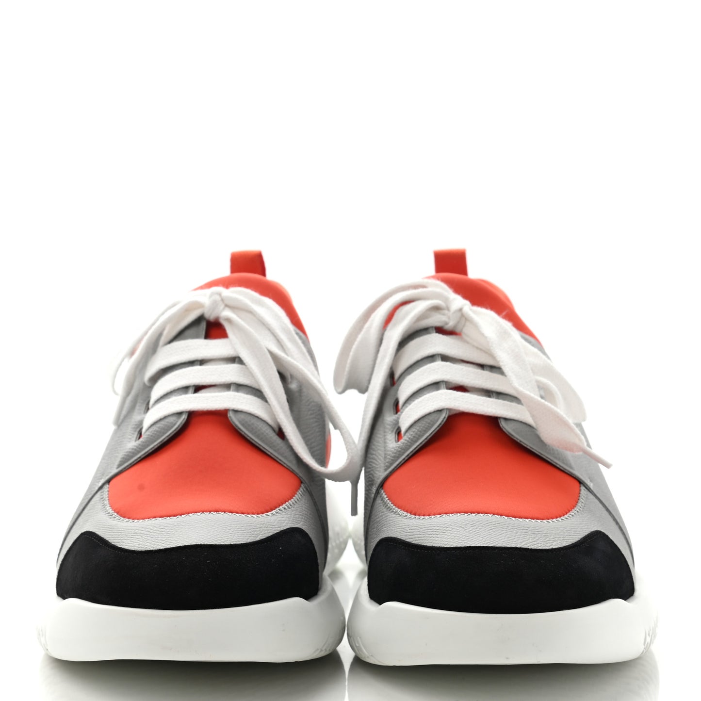 Epsom Technical Canvas Mens Vitesse Sneakers 44 Orange Multicolor