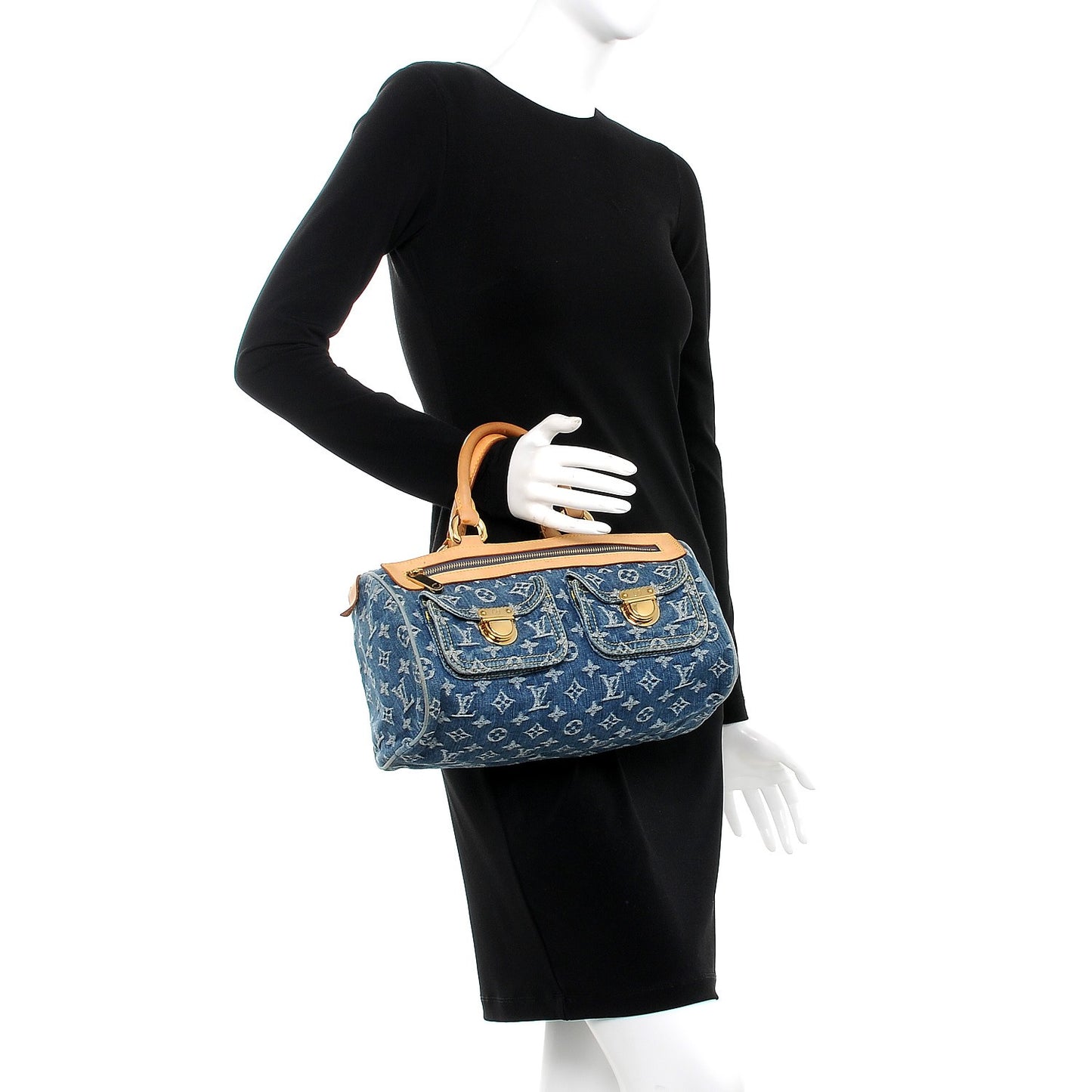 Monogram Denim Neo Speedy Blue